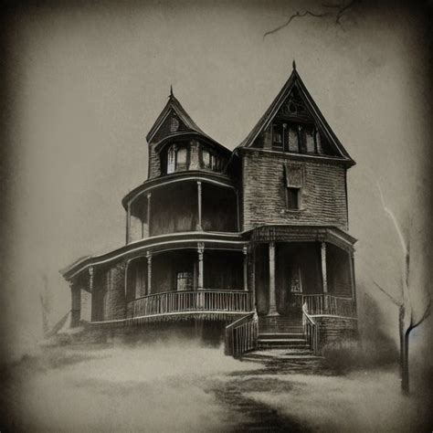 Victorian Scary Haunted House Printable Download - Etsy