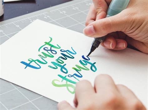 Brush Lettering with Watercolor | Every Tuesday