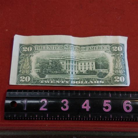 Circulated Miscut Twenty Dollar Bill 20 Error 1985 Ebay