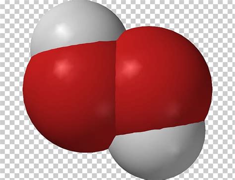 Hydrogen Peroxide Space-filling Model Molecular Model Molecule PNG ...