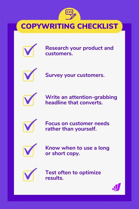 Copywriting Checklist