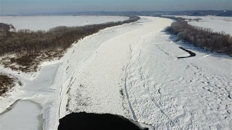 The Missouri River Ice Jam Of Missouri River Relief