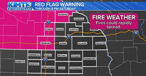 Red Flag Warning Issued For Freeborn 40 Other Minnesota Counties