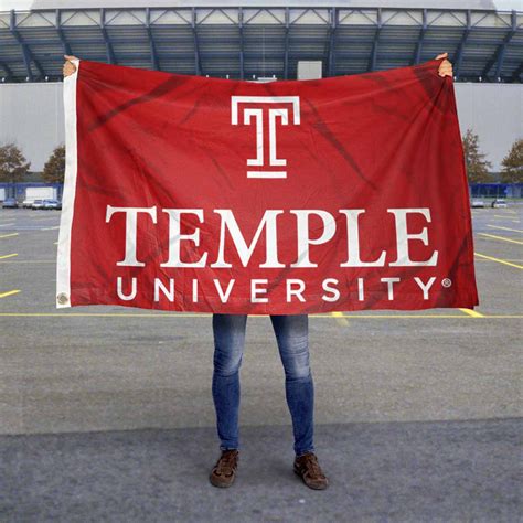 Temple University Wordmark Logo Flag - State Street Products