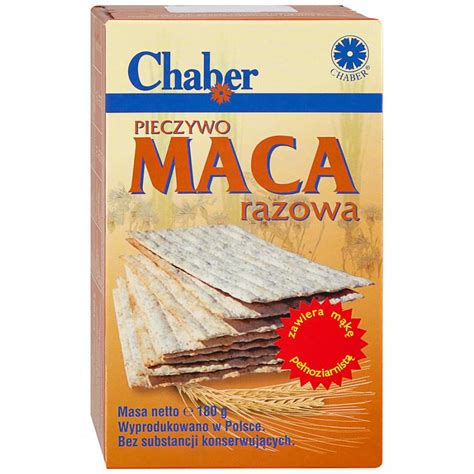 Маца Chaber с добавлением ржаной муки 180 г купить по низкой цене 83 ...