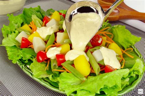 Salada Molho De Queijo Guia Da Cozinha