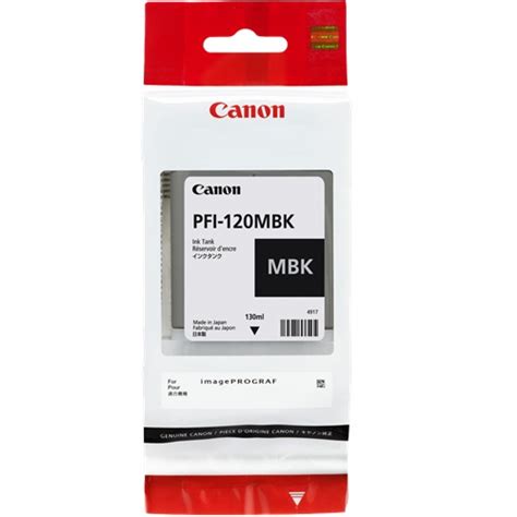 Canon PFI 120MBK Matte Black Ink Cartridge Genuine InkDepot