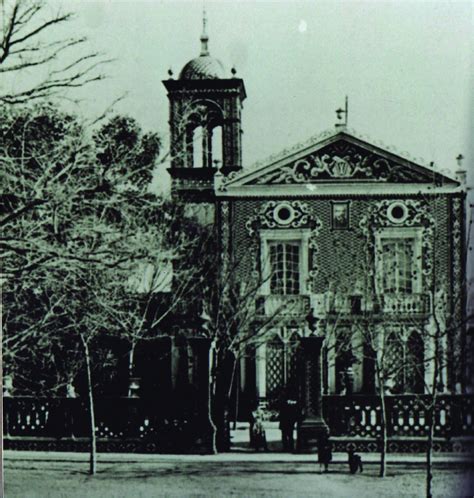 Fotografía antigua del Palauet de Nolla. Puede apreciarse la fachada ...
