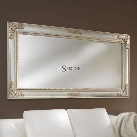 Specchio Con Cornice Foglia Argento Specchionline It