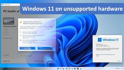 Install Windows 11 On Unsupported Hardware YouTube