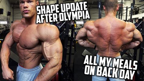 FULL DAY OF EATING ON BACK DAY SHAPE UPDATE POST OLYMPIA YouTube