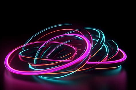 Dynamic Neon Lights Purple Glow Graphic by Ranya Art Studio · Creative ...