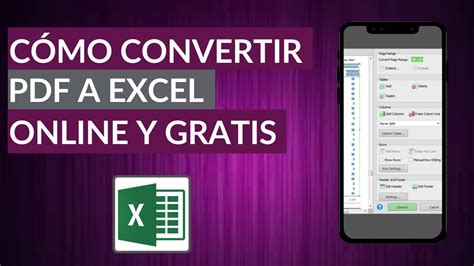 Cómo Convertir PDF a Excel Online Sin Programas YouTube