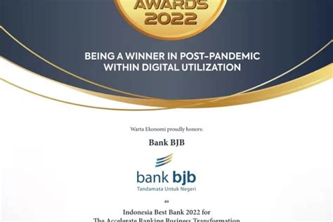 Terus Hadirkan Inovasi Terbaru Bank Bjb Raih Penghargaan Indonesia