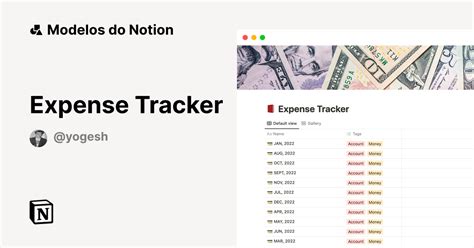 Galeria De Modelos Do Notion Expense Tracker