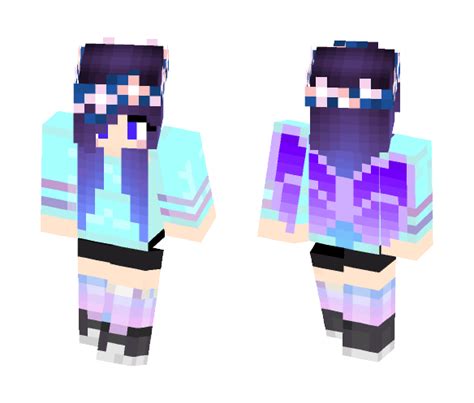 Download Ombre Hair Girl Wings Minecraft Skin for Free. SuperMinecraftSkins