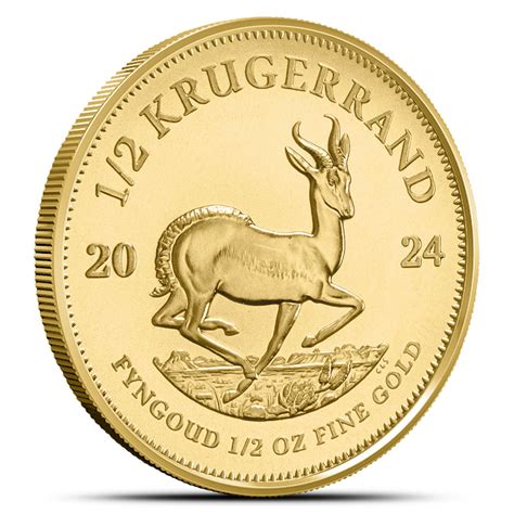 Buy 2024 1 2 Oz South African Gold Krugerrand Coin BU BullionMax