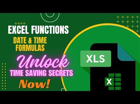 Mastering Excel Date And Time Functions Most Important Excel