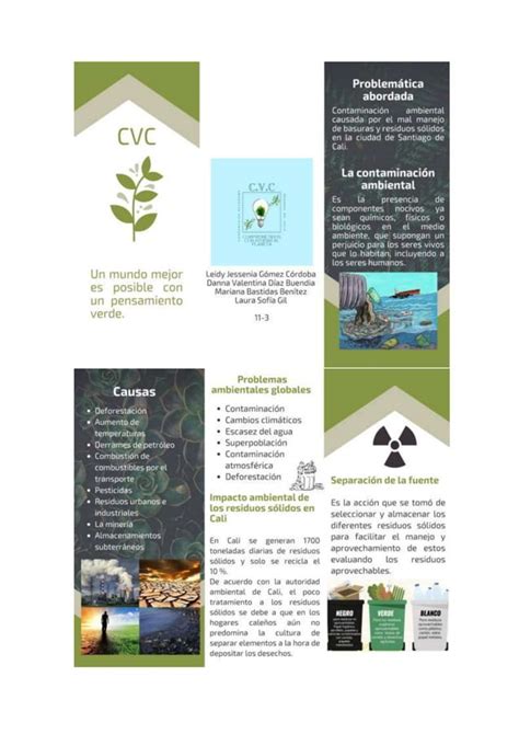 Folleto Contaminacion Ambiental Pdf