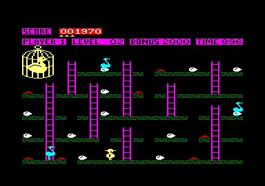 Screenshot Of Chuckie Egg Amstrad CPC 1983 MobyGames