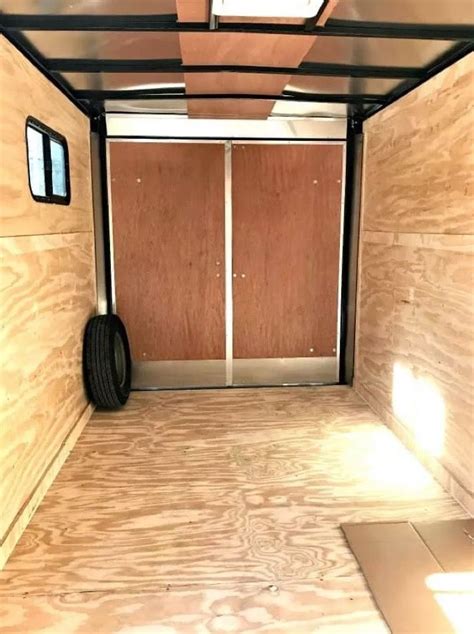 They Turned This Cargo Trailer Into A Cozy Stealthy And Beautiful Camper Cargo Trailer