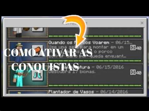 Como Ativar As Conquistas No Minecraft Youtube