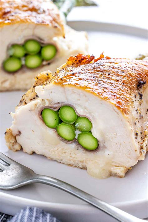 Asparagus Stuffed Chicken Breast - Jessica Gavin
