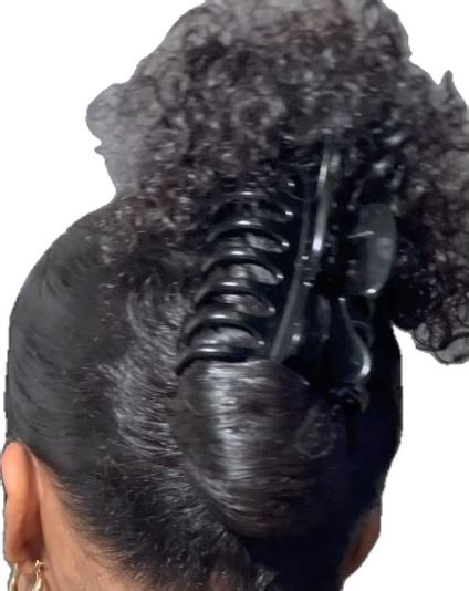 Claw Clip Hairstyle Natural Type 4 [video] Clip Hairstyles Hair