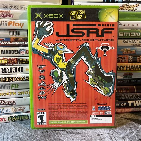 Jsrf Jet Set Radio Future Sega Gt Original Microsoft Xbox