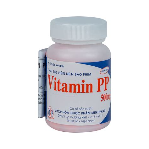 Vitamin Pp 500mg C100 Vbp Cevpharma Ghch Kim Cương Vimedimex