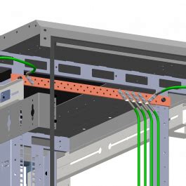 Horizontal Rack Bonding Busbar Kit Surgguard Pdu Cables