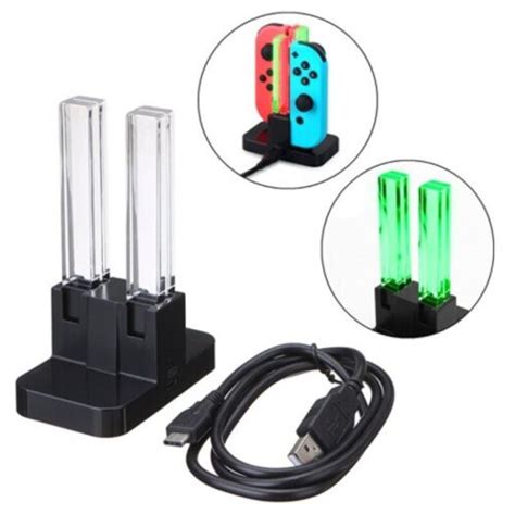 4 In 1 Led Charging Dock Station For Nintendo Switch 4 Joy Con