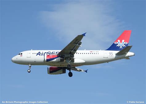 Airbus A319 132 YU APK 2032 Air Serbia JU ASL ABPic