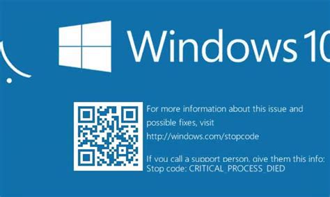 Windows 10 une mise à jour cause un bug faisant apparaitre un écran