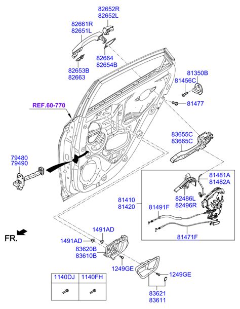 H Genuine Kia Door Outside Handle Assembly