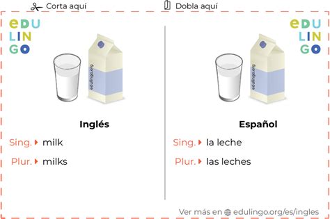 Leche En Ingl S Escritura Y Pronunciaci N Con Im Genes