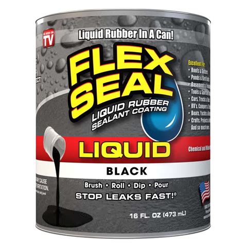 Flex Seal Liquid Rubber Sealant Coating Black Shop Adhesives And Tape At H E B