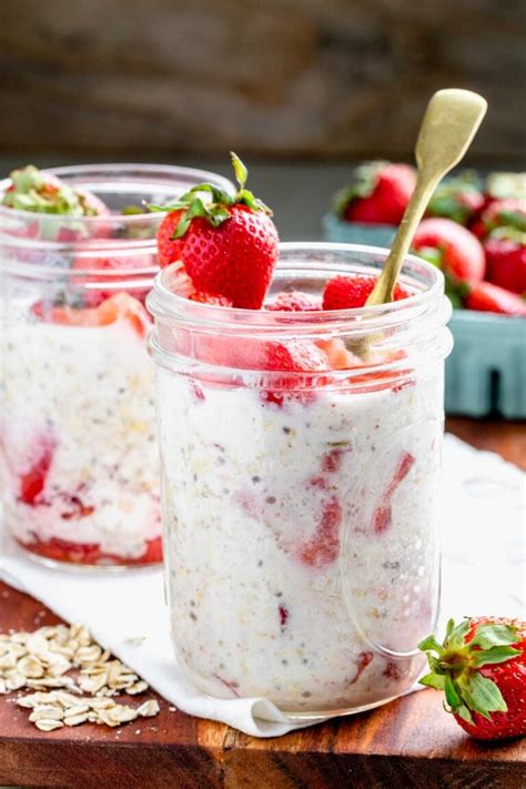 Strawberry Overnight Oats Healthy Seasonal Recipes