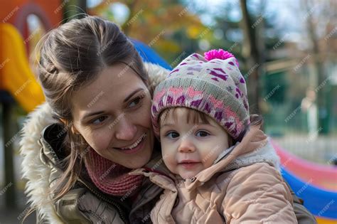 Premium Photo Mother And Daughter Enjoying Time Together At Park