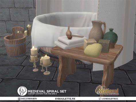 The Sims Resource - Medieval bath corner