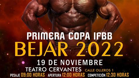 Copa IFBB Béjar 2022 presentación CULTURISMOWEB