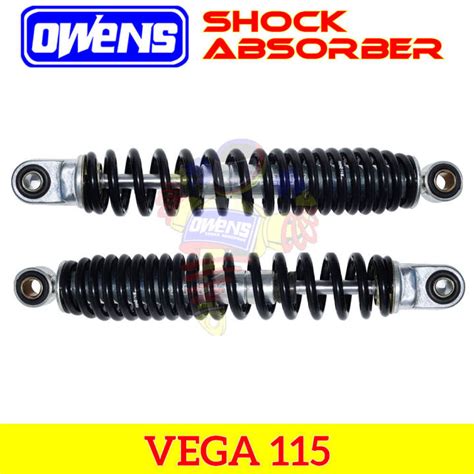 VEGA 115 Black Owens Motorcycle Rear Shock Absorber Pair Lazada PH