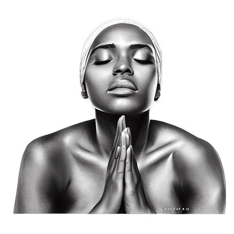 Beautiful Black Women Praying Creative Fabrica