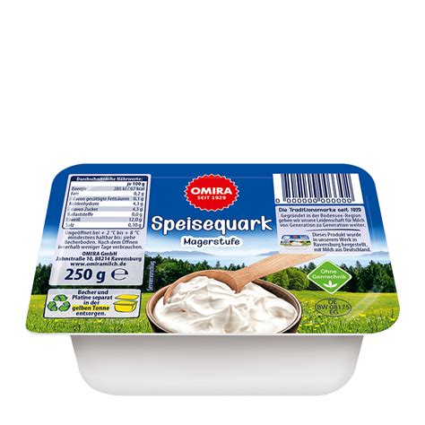 Speisequark Magerstufe G Omira Milch