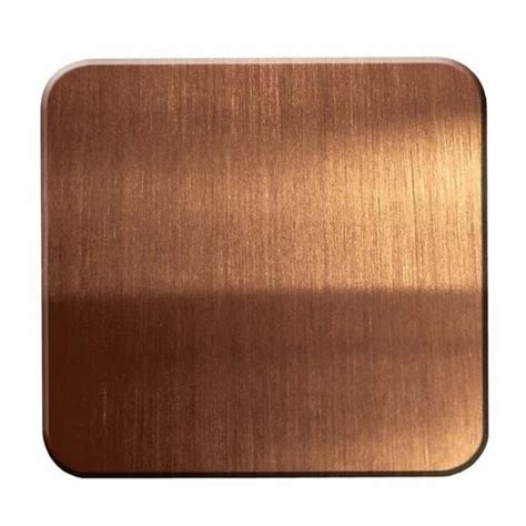 No 4 Satin Finish Rose Gold PVD Stainless Steel Sheet At Rs 10000 Piece