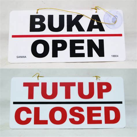 Papan Tulisan Open Close Papan Tulisan Buka Tutup Papan Open Close