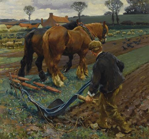 Alfred James Munnings The Plough In Early Spring Flickr