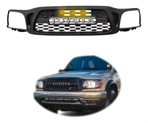 Parrilla Toyota Tacoma A Negro Led Pro Trd Letras Env O Gratis