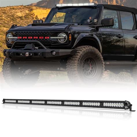 Inch Led Light Bar Offroadtown W Single Row Led Driving Light Off