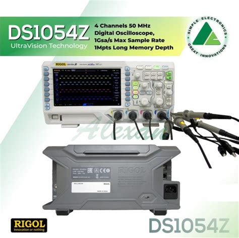 Rigol DS1054Z Digital Oscilloscope 4 Channels 50 MHz 1Gsa S Max Sample